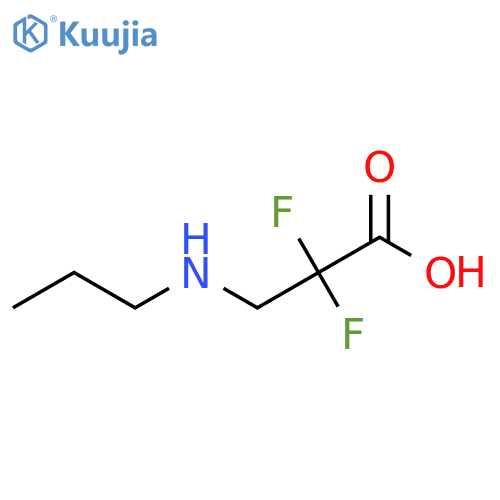 2,2-Difluoro-3-(propylamino)propanoic acid structure