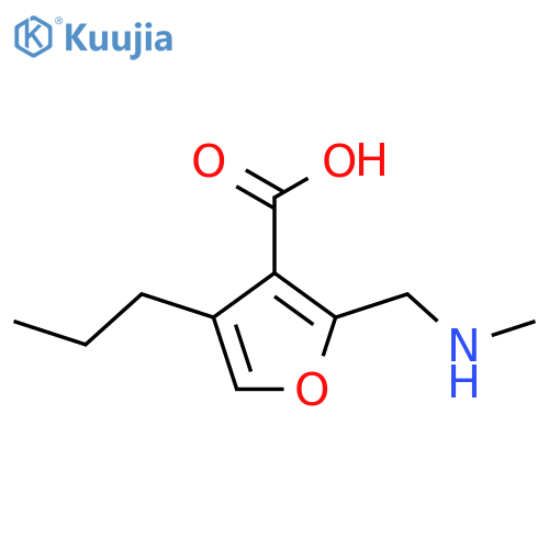 2-[(Methylamino)methyl]-4-propylfuran-3-carboxylic acid structure