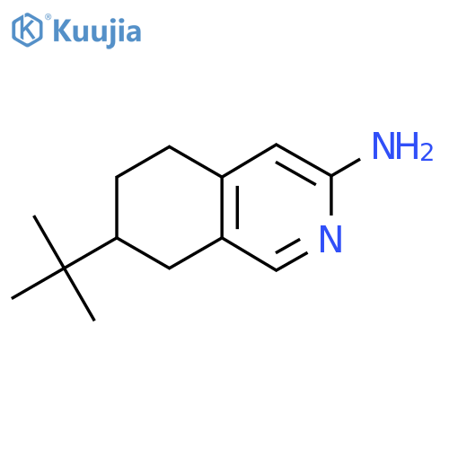 7-Tert-butyl-5,6,7,8-tetrahydroisoquinolin-3-amine structure