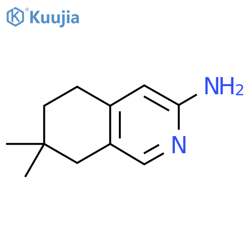 7,7-Dimethyl-5,6,7,8-tetrahydroisoquinolin-3-amine structure