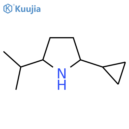 2-Cyclopropyl-5-(propan-2-yl)pyrrolidine structure