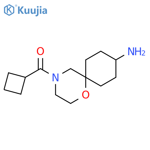 Methanone, (9-amino-1-oxa-4-azaspiro[5.5]undec-4-yl)cyclobutyl- structure