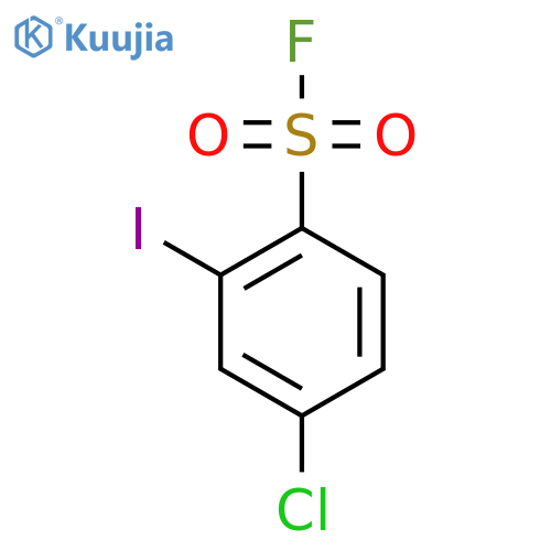 4-Chloro-2-iodobenzene-1-sulfonyl fluoride structure