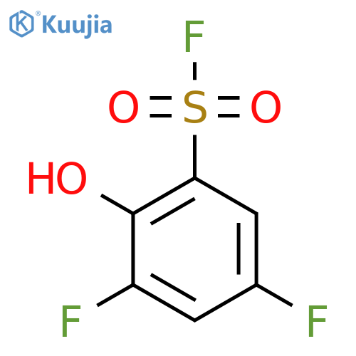 3,5-Difluoro-2-hydroxybenzene-1-sulfonyl fluoride structure