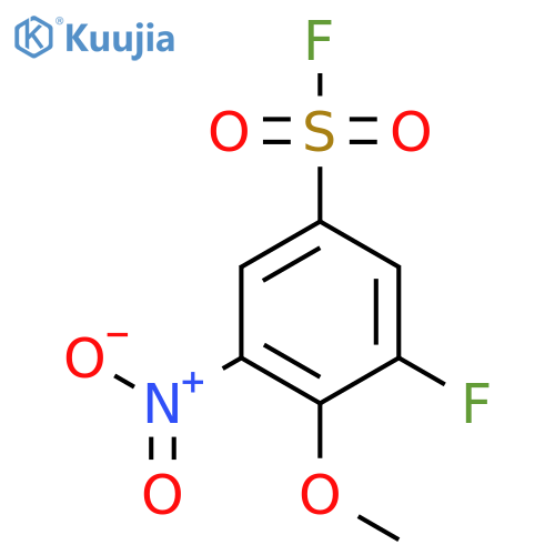 3-Fluoro-4-methoxy-5-nitrobenzene-1-sulfonyl fluoride structure