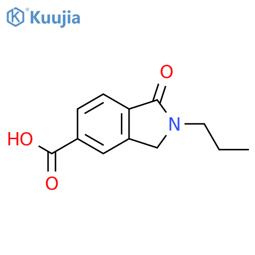 1-oxo-2-propyl-2,3-dihydro-1H-isoindole-5-carboxylic acid structure