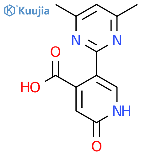 5-(4,6-Dimethylpyrimidin-2-yl)-2-hydroxypyridine-4-carboxylic acid structure