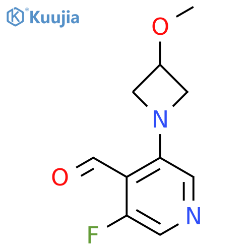 3-Fluoro-5-(3-methoxyazetidin-1-yl)pyridine-4-carbaldehyde structure