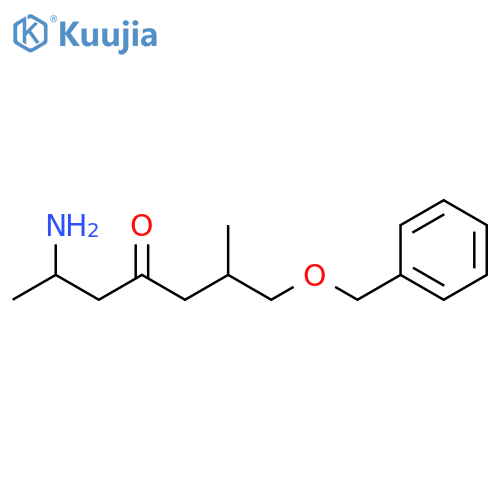 4-Heptanone, 6-amino-2-methyl-1-(phenylmethoxy)- structure