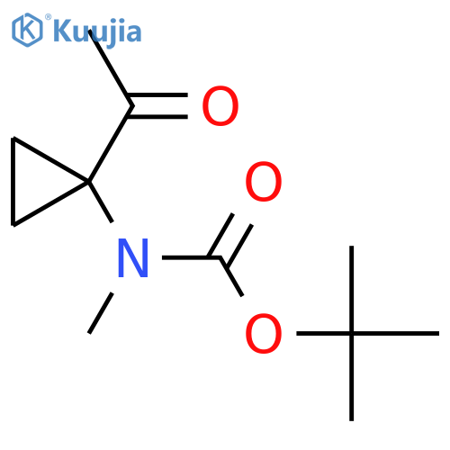 tert-butyl N-(1-acetylcyclopropyl)-N-methylcarbamate structure