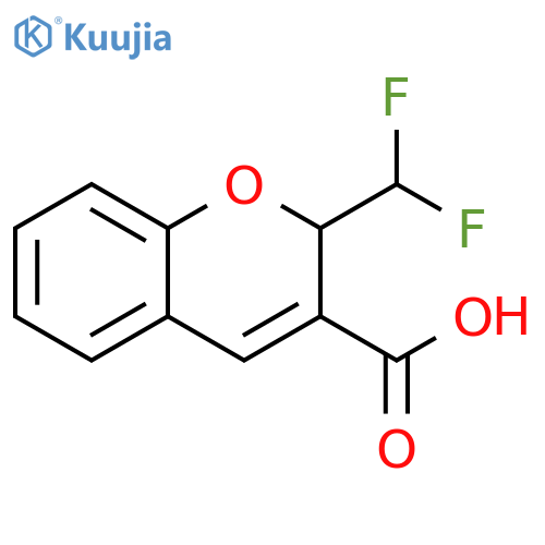 2-(difluoromethyl)-2H-chromene-3-carboxylic acid structure