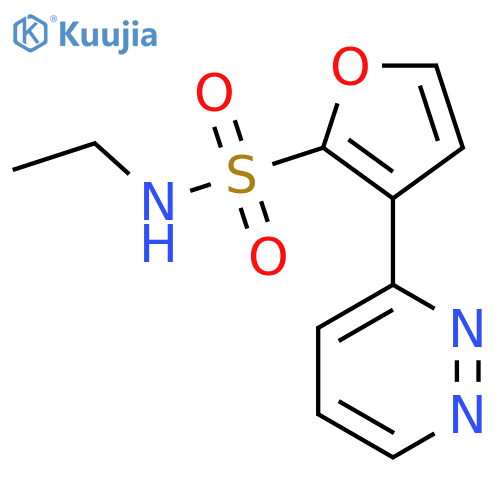 N-ethyl-3-(pyridazin-3-yl)furan-2-sulfonamide structure