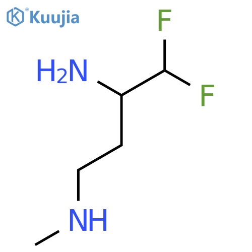 (3-Amino-4,4-difluorobutyl)(methyl)amine structure