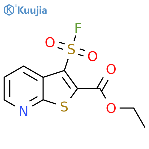 Ethyl 3-(fluorosulfonyl)thieno[2,3-b]pyridine-2-carboxylate structure