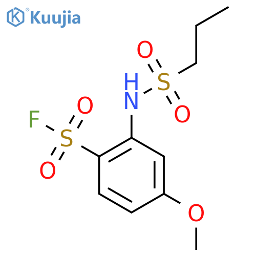 4-Methoxy-2-(propane-1-sulfonamido)benzene-1-sulfonyl fluoride structure