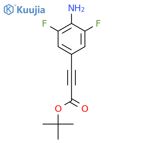Tert-butyl 3-(4-amino-3,5-difluorophenyl)prop-2-ynoate structure