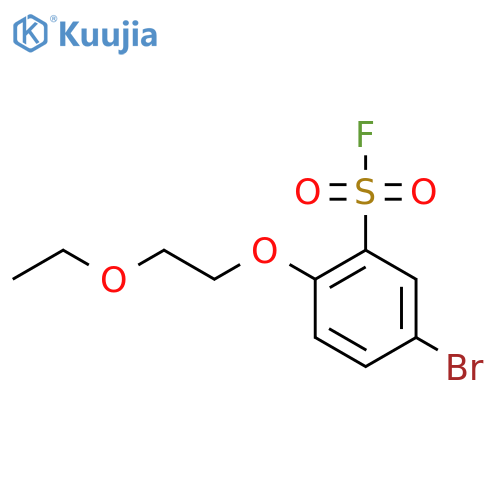 5-Bromo-2-(2-ethoxyethoxy)benzene-1-sulfonyl fluoride structure