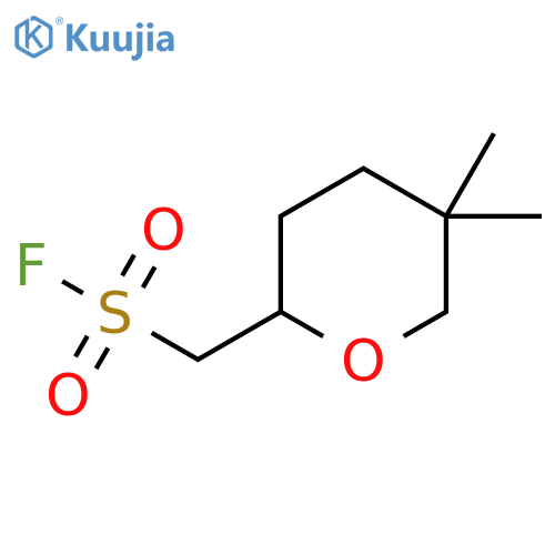 (5,5-Dimethyloxan-2-yl)methanesulfonyl fluoride structure