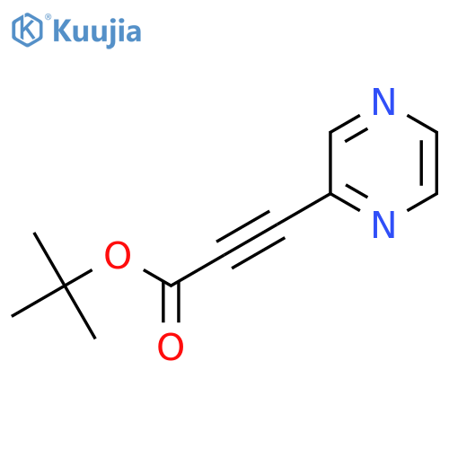 Tert-butyl 3-(pyrazin-2-yl)prop-2-ynoate structure