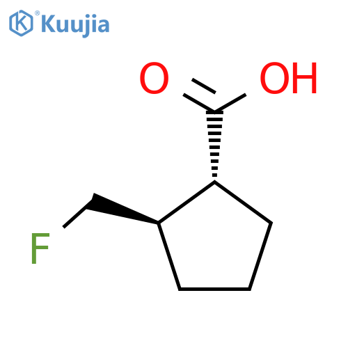 (1R,2R)-2-(Fluoromethyl)cyclopentane-1-carboxylic acid structure