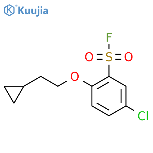5-Chloro-2-(2-cyclopropylethoxy)benzene-1-sulfonyl fluoride structure
