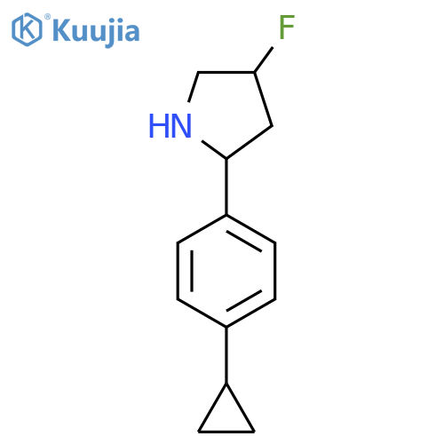 2-(4-Cyclopropylphenyl)-4-fluoropyrrolidine structure