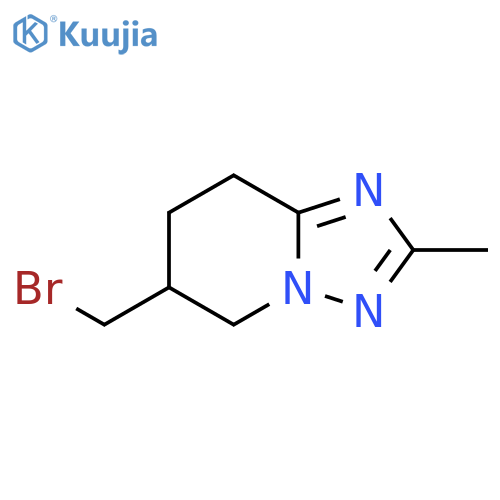 [1,2,4]Triazolo[1,5-a]pyridine, 6-(bromomethyl)-5,6,7,8-tetrahydro-2-methyl- structure