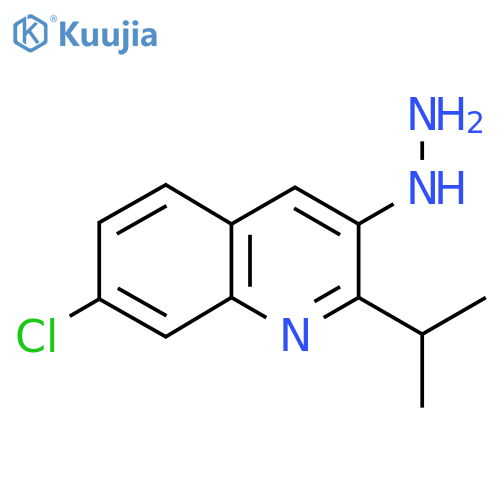 7-Chloro-3-hydrazinyl-2-(propan-2-yl)quinoline structure