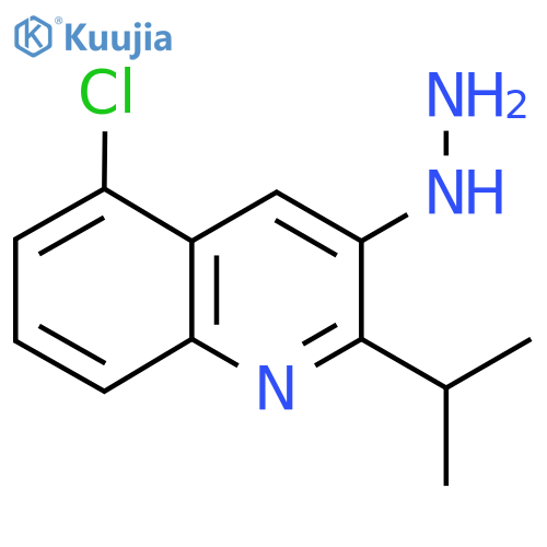 5-Chloro-3-hydrazinyl-2-(propan-2-yl)quinoline structure