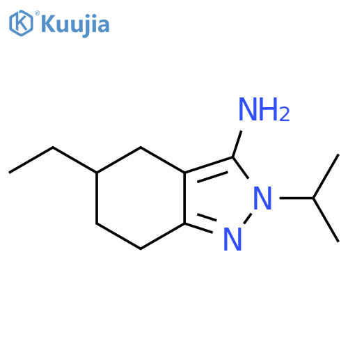 2H-Indazol-3-amine, 5-ethyl-4,5,6,7-tetrahydro-2-(1-methylethyl)- structure