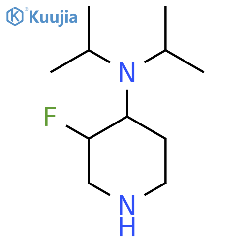 3-fluoro-N,N-di(propan-2-yl)piperidin-4-amine structure