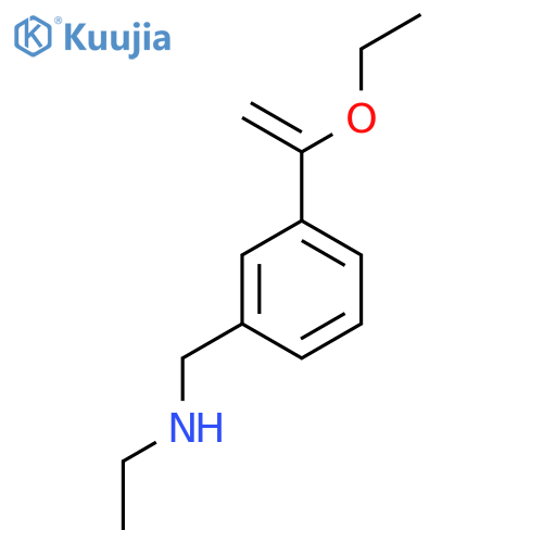 {[3-(1-Ethoxyethenyl)phenyl]methyl}(ethyl)amine structure