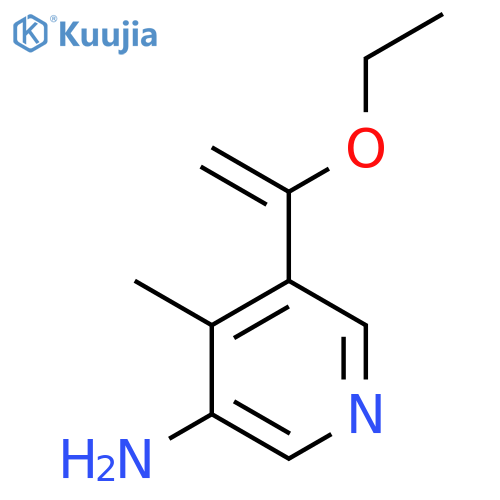 5-(1-Ethoxyethenyl)-4-methylpyridin-3-amine structure