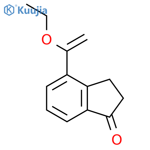 4-(1-ethoxyethenyl)-2,3-dihydro-1H-inden-1-one structure