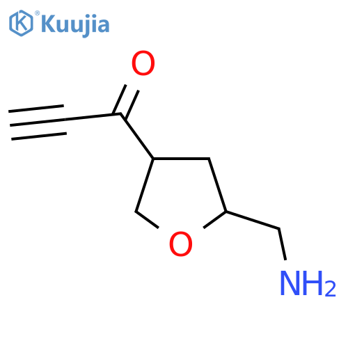 1-[5-(Aminomethyl)oxolan-3-yl]prop-2-yn-1-one structure