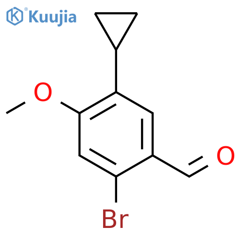 2-bromo-5-cyclopropyl-4-methoxybenzaldehyde structure