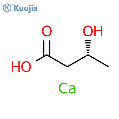 Butanoic acid, 3-hydroxy-, calcium salt (2:1), (3R)- structure