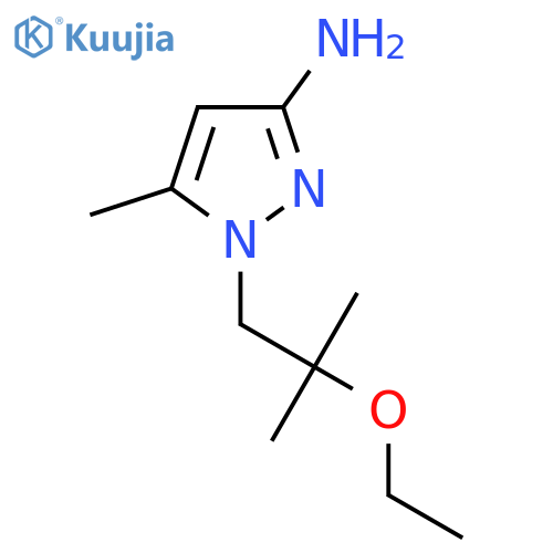 1-(2-ethoxy-2-methylpropyl)-5-methyl-1H-pyrazol-3-amine structure