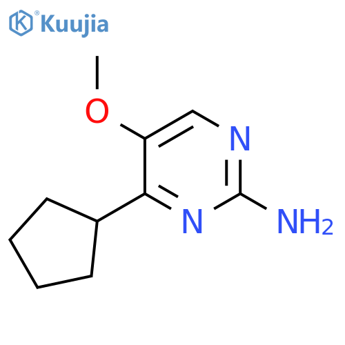 4-cyclopentyl-5-methoxypyrimidin-2-amine structure