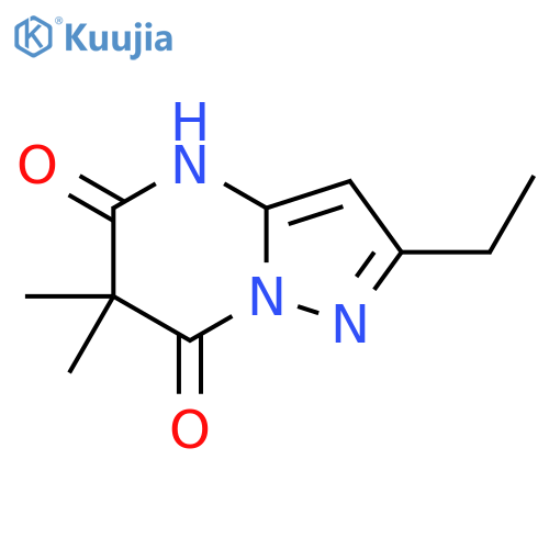 2-ethyl-5-hydroxy-6,6-dimethyl-6H,7H-pyrazolo1,5-apyrimidin-7-one structure