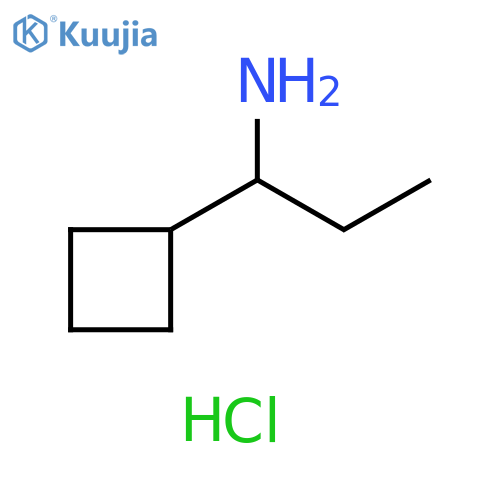 1-cyclobutylpropan-1-amine hydrochloride structure