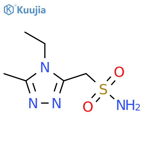 (4-ethyl-5-methyl-4H-1,2,4-triazol-3-yl)methanesulfonamide structure