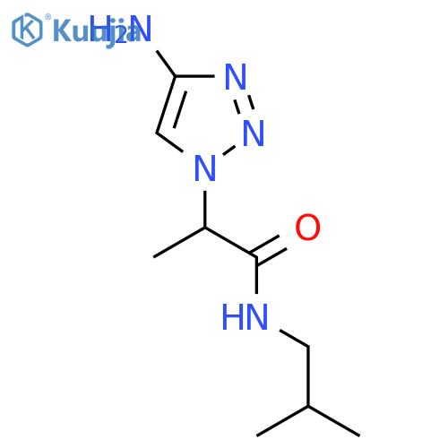 2-(4-amino-1H-1,2,3-triazol-1-yl)-N-(2-methylpropyl)propanamide structure