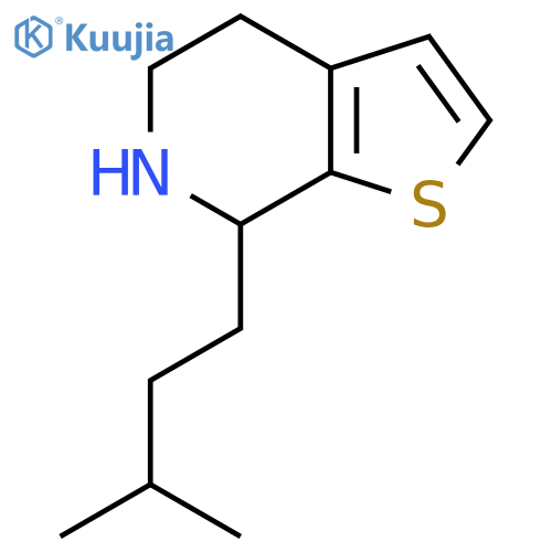 7-(3-methylbutyl)-4H,5H,6H,7H-thieno2,3-cpyridine structure