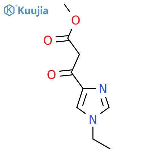 methyl 3-(1-ethyl-1H-imidazol-4-yl)-3-oxopropanoate structure