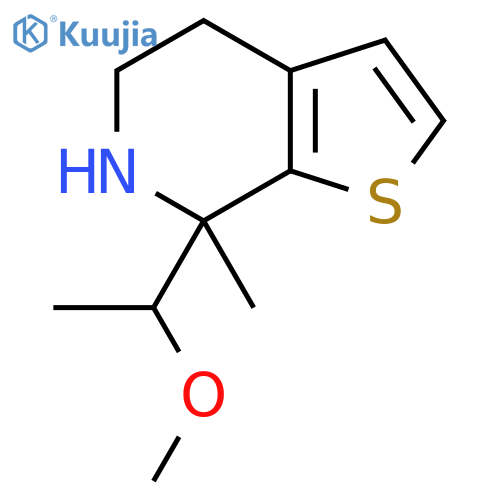 7-(1-methoxyethyl)-7-methyl-4H,5H,6H,7H-thieno2,3-cpyridine structure