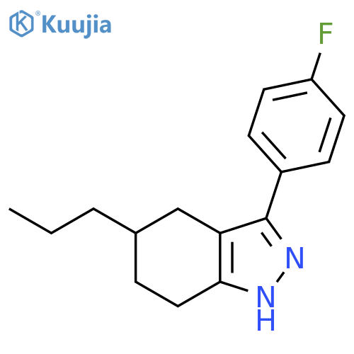 3-(4-fluorophenyl)-5-propyl-4,5,6,7-tetrahydro-1H-indazole structure