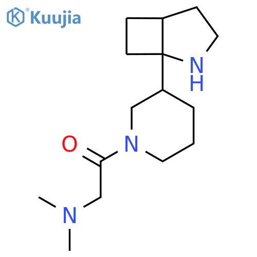1-(3-{2-Azabicyclo[3.2.0]heptan-1-yl}piperidin-1-yl)-2-(dimethylamino)ethan-1-one structure