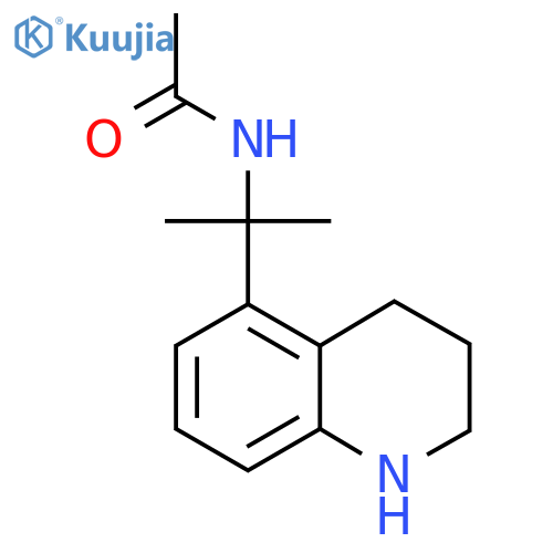 N-2-(1,2,3,4-tetrahydroquinolin-5-yl)propan-2-ylacetamide structure