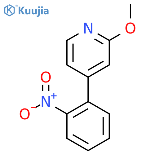 2-methoxy-4-(2-nitrophenyl)pyridine structure